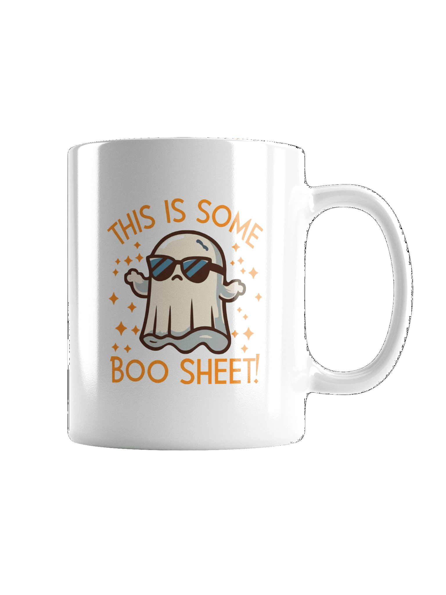 Boo Sheet Funny Halloween Mug (White) product image (5)