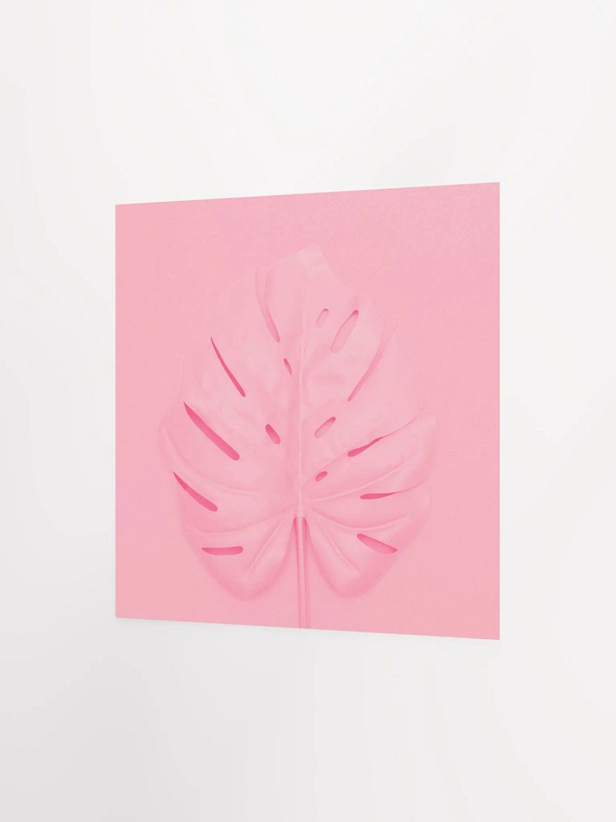 Pink Monstera Leaf Botanical Pop Art Print product image (6)