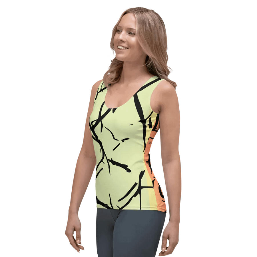 Tank Top by Sublicolor/Enigma Lime-Orange product image (4)