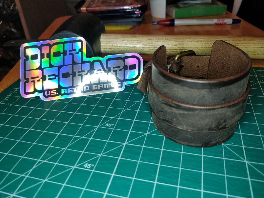 Brown 1 Band Leather Cuff 0B product image (5)