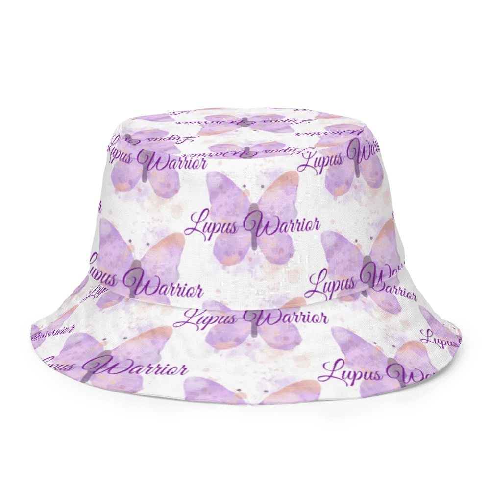 Lupus Warrior Purple Butterfly Bucket Hat product image (8)