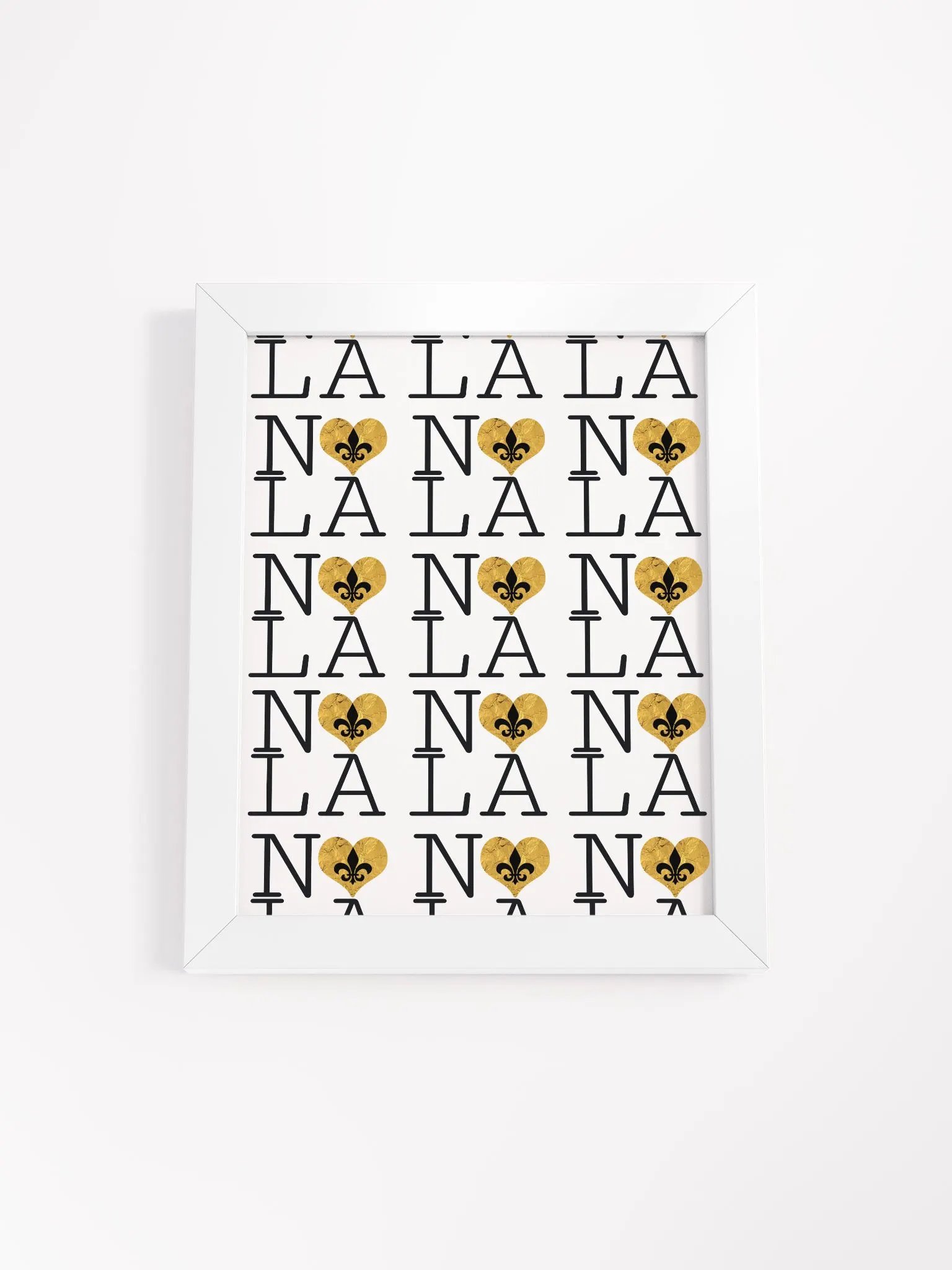 I LOVE NOLA **LEGACY POSTER** (GOLD HEART WRAP INFINITY WALL) product image (13)