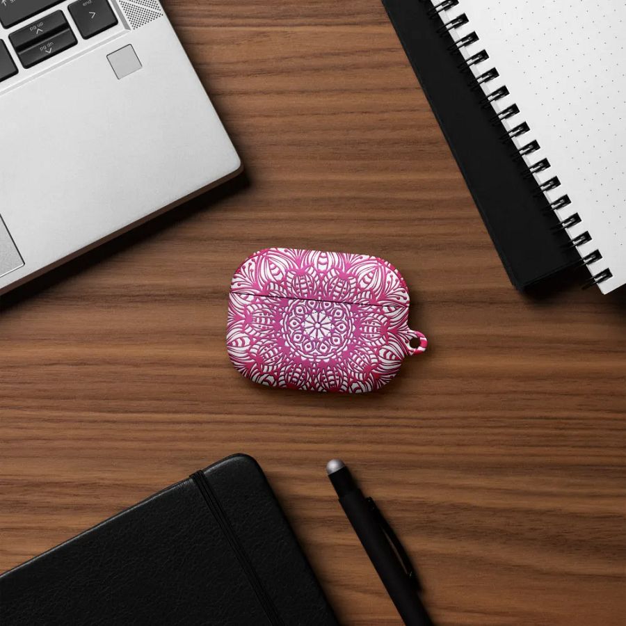 Pink Mandala case for AirPods product image (2)