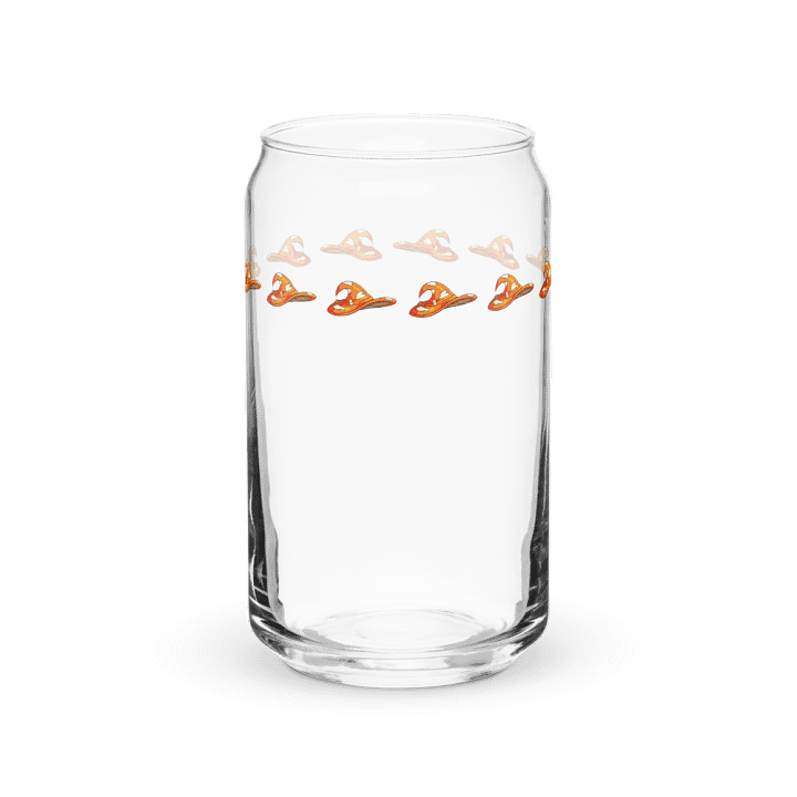 Whimsical Orange Mushroom Hat Glass product image (2)