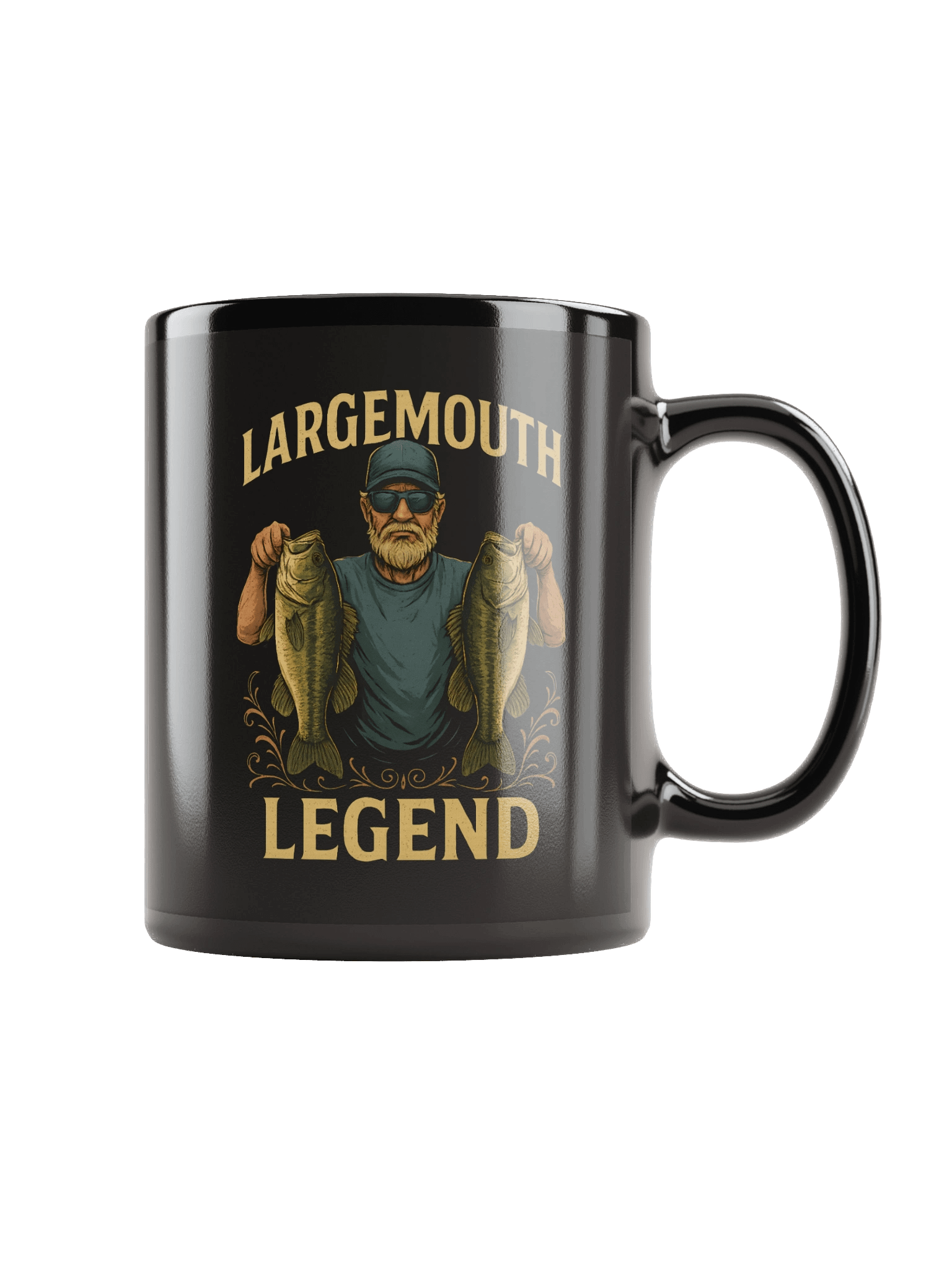 Bass Fishing Coffee Mug – Largemouth Bass Angler Cup for Fishermen product image (1)