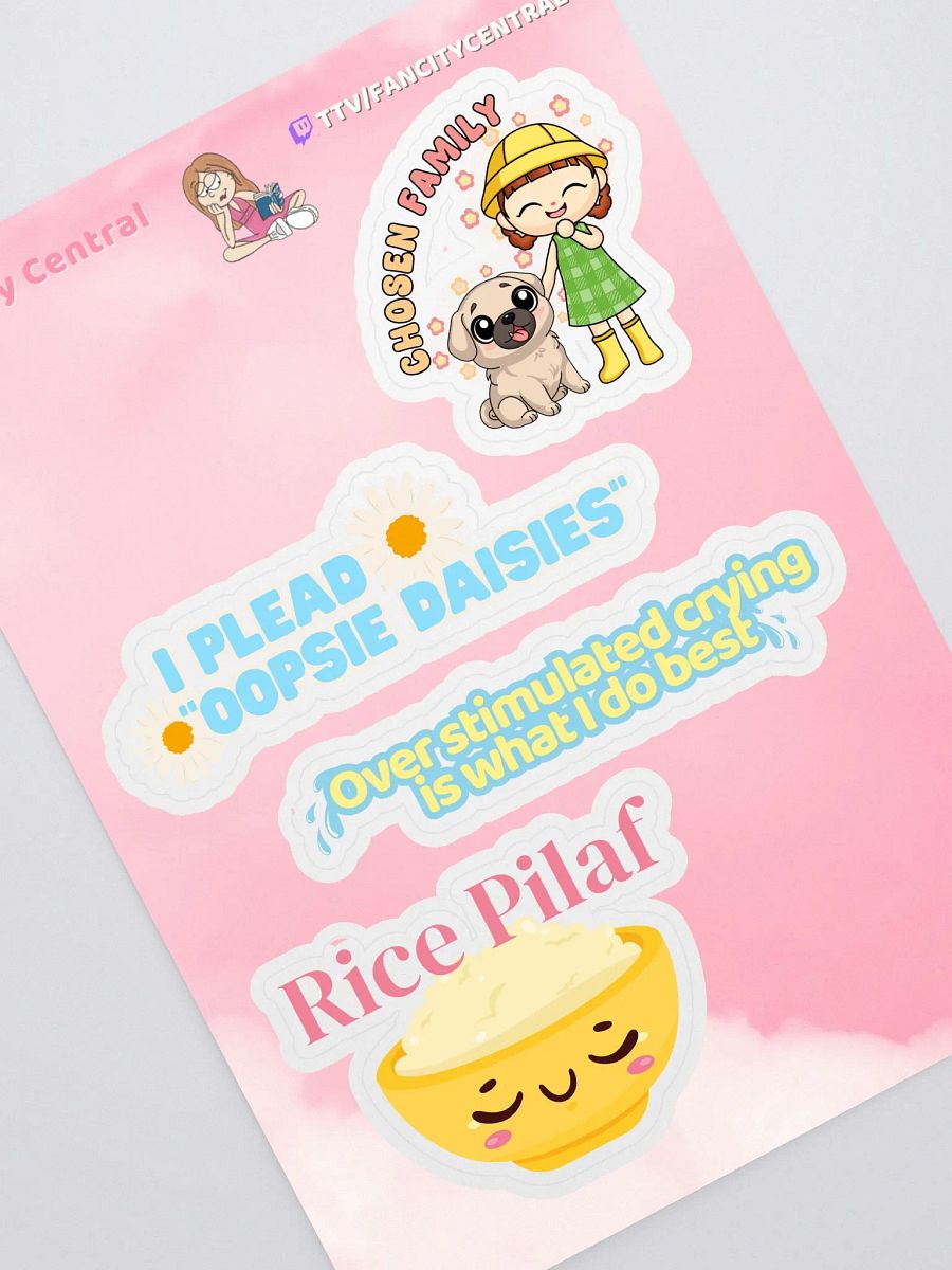 Fancity Central Spring 2025 Sticker Sheet product image (1)