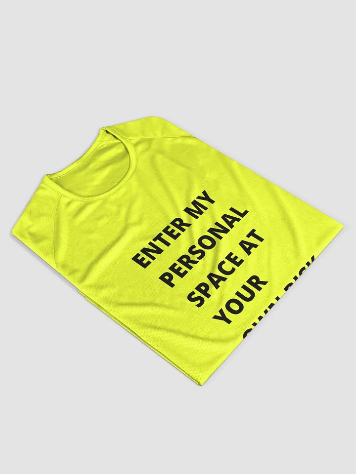 Personal Space Warning Unisex Sports Jersey product image (2)