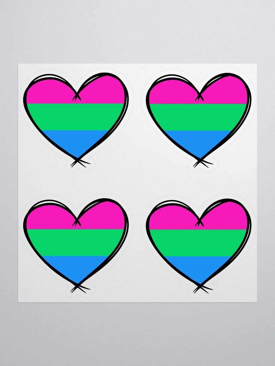 Polysexual Pride Stickers product image (1)