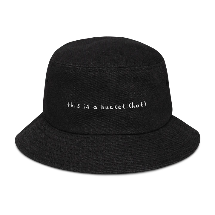 this is a bucket (hat) // denim bucket hat product image (1)
