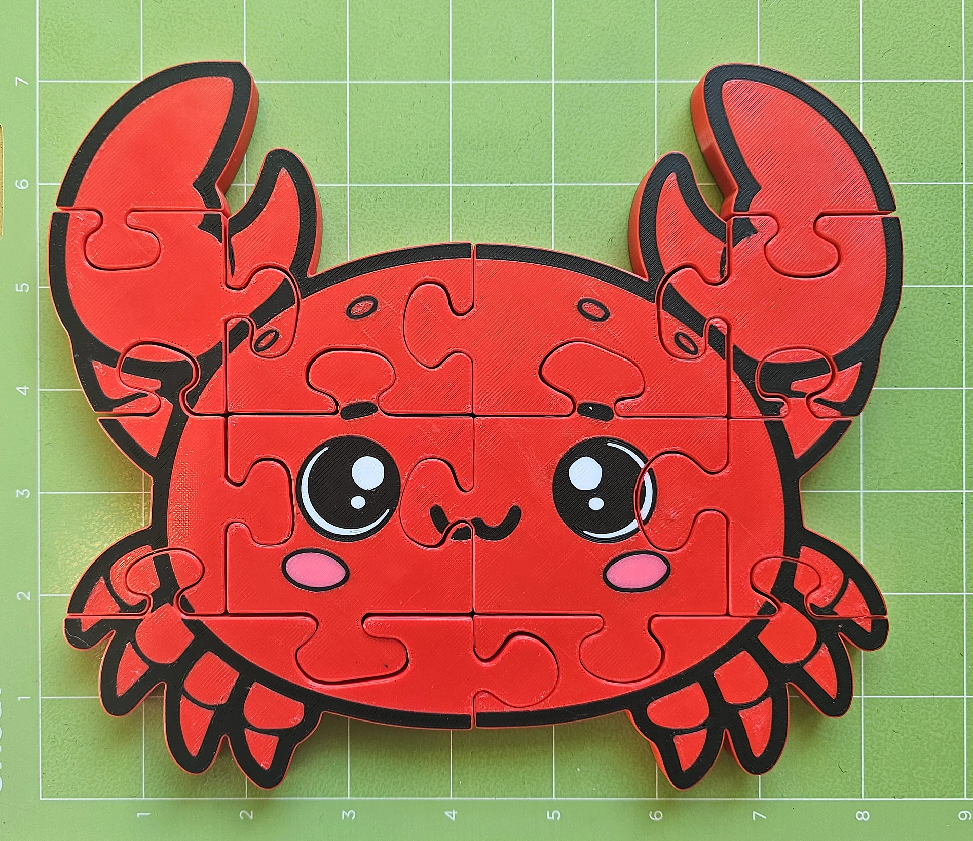 Crab 3D Printed Puzzle – A Playful Ocean-Themed Puzzle! product image (4)