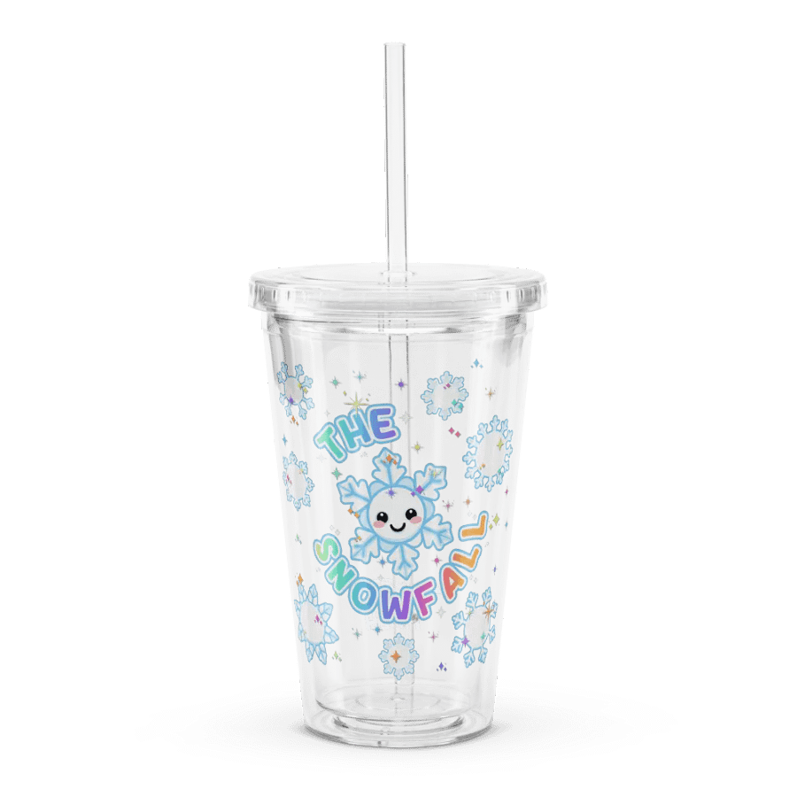 The Snowfall - Double Wall Clear Plastic Tumbler product image (3)