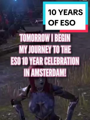 Can't believe it's almost time for #ESO10 [AD/Partner]?! 🙀✨️ Today is my last stream before I start my travelling tomorrow. I am so excited, someone get the tissues ready. I'm gonna be ✨️ EMOSH ✨️. Thank You @Bethesda  for making it possible for me to be there. 💕 #ElderScrollsOnline #ESO #WhatToPlay #NewReleases #GamingOnTikTok #WomenInGaming FAKE BODY NOT REAL JUST A VIDEO GAME! Elder Scrolls Online