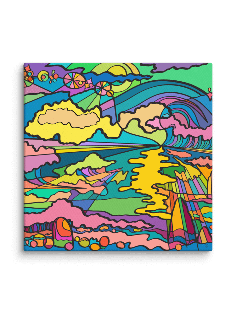 Vibrant Canvas: A Blank Slate for Your Artistic Vision - Night Ocean product image (48)