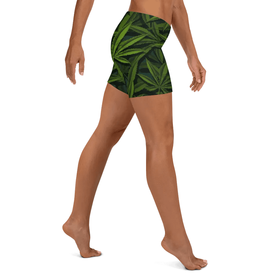 OMD Leaf Spandex Shorts product image (6)