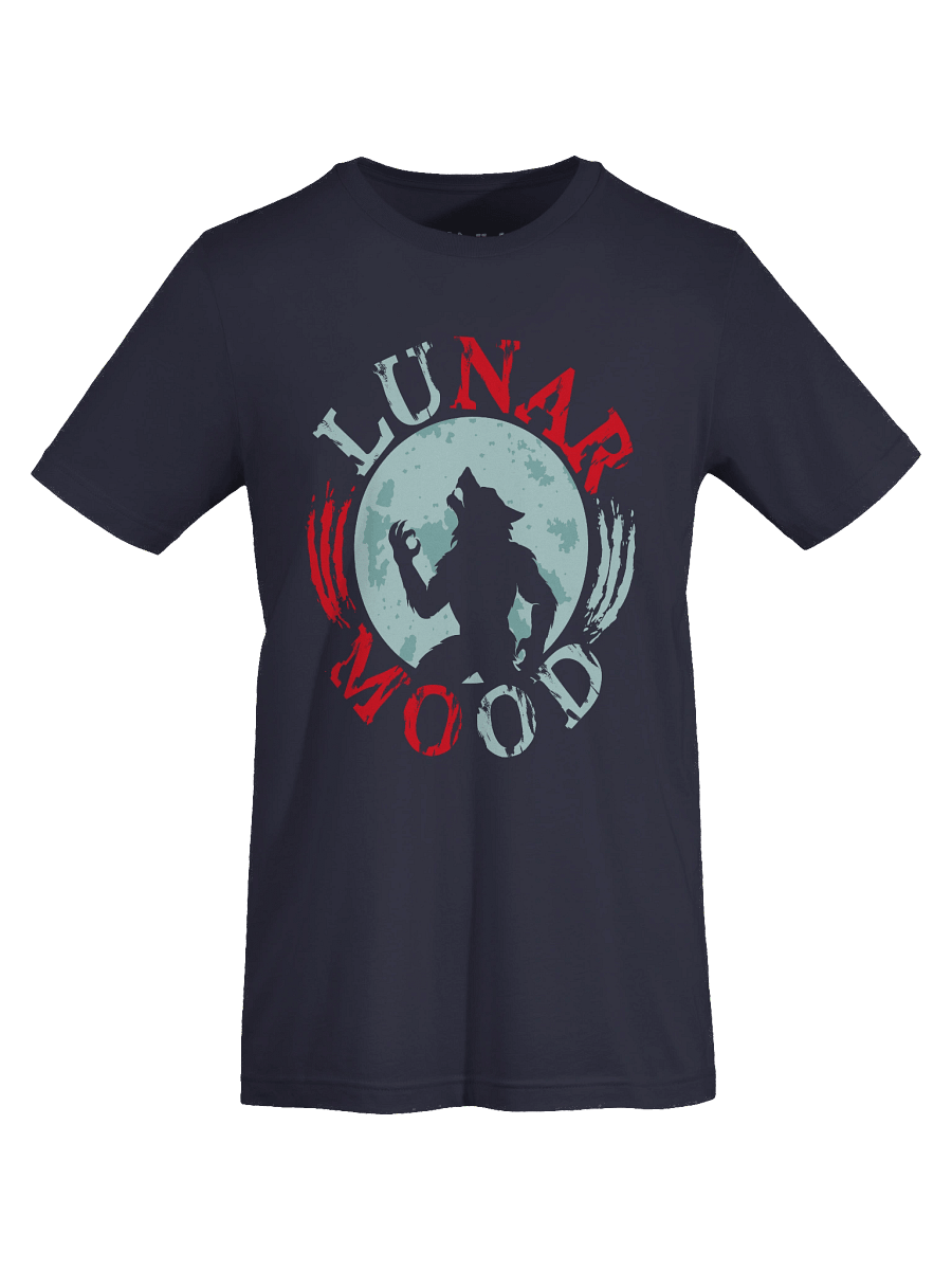 Lunar Mood Werewolf T-Shirt – Full Moon Wolf Silhouette Graphic Tee product image (7)