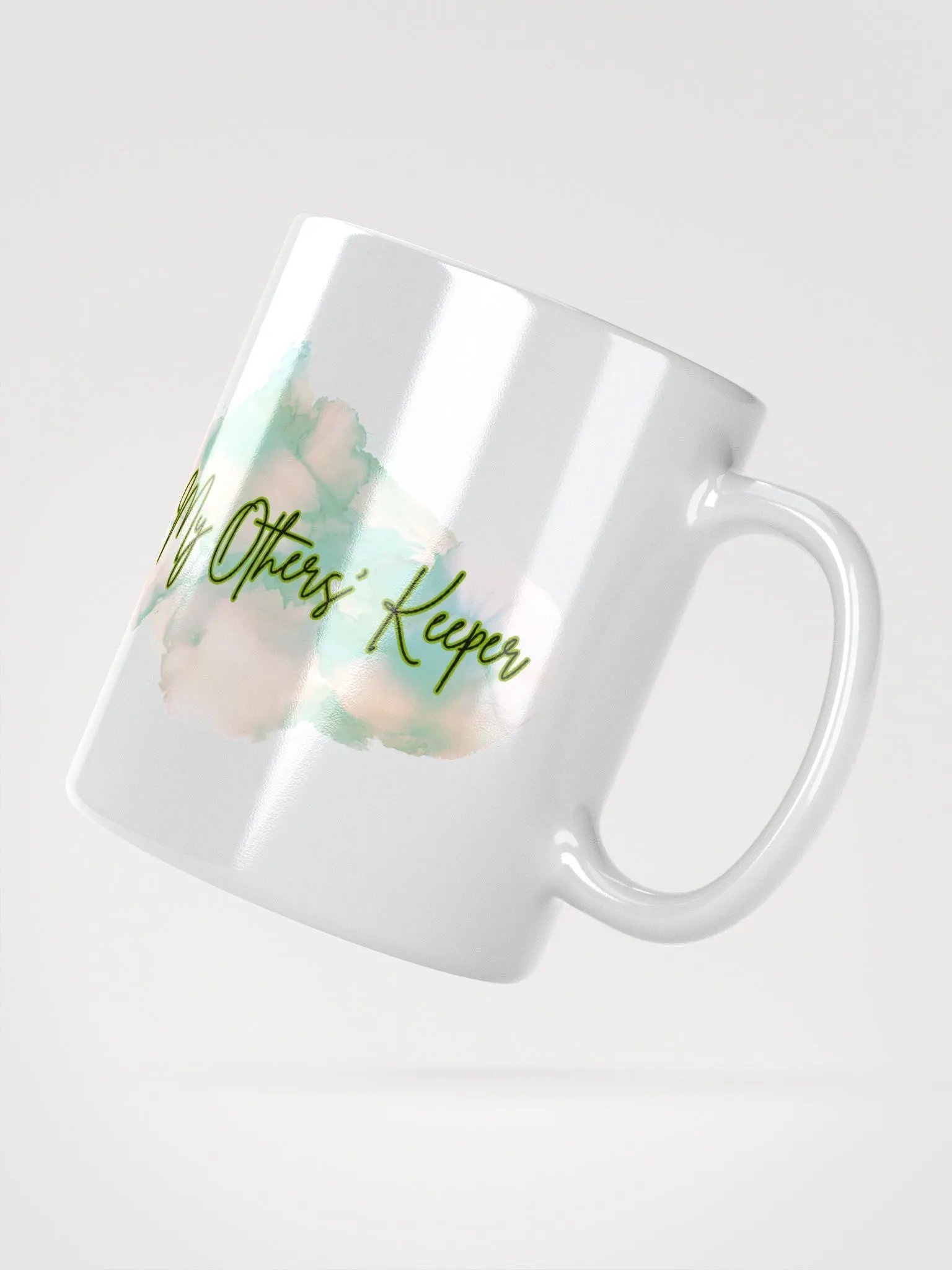 My Others' Keeper White Mug Boho Green product image (2)