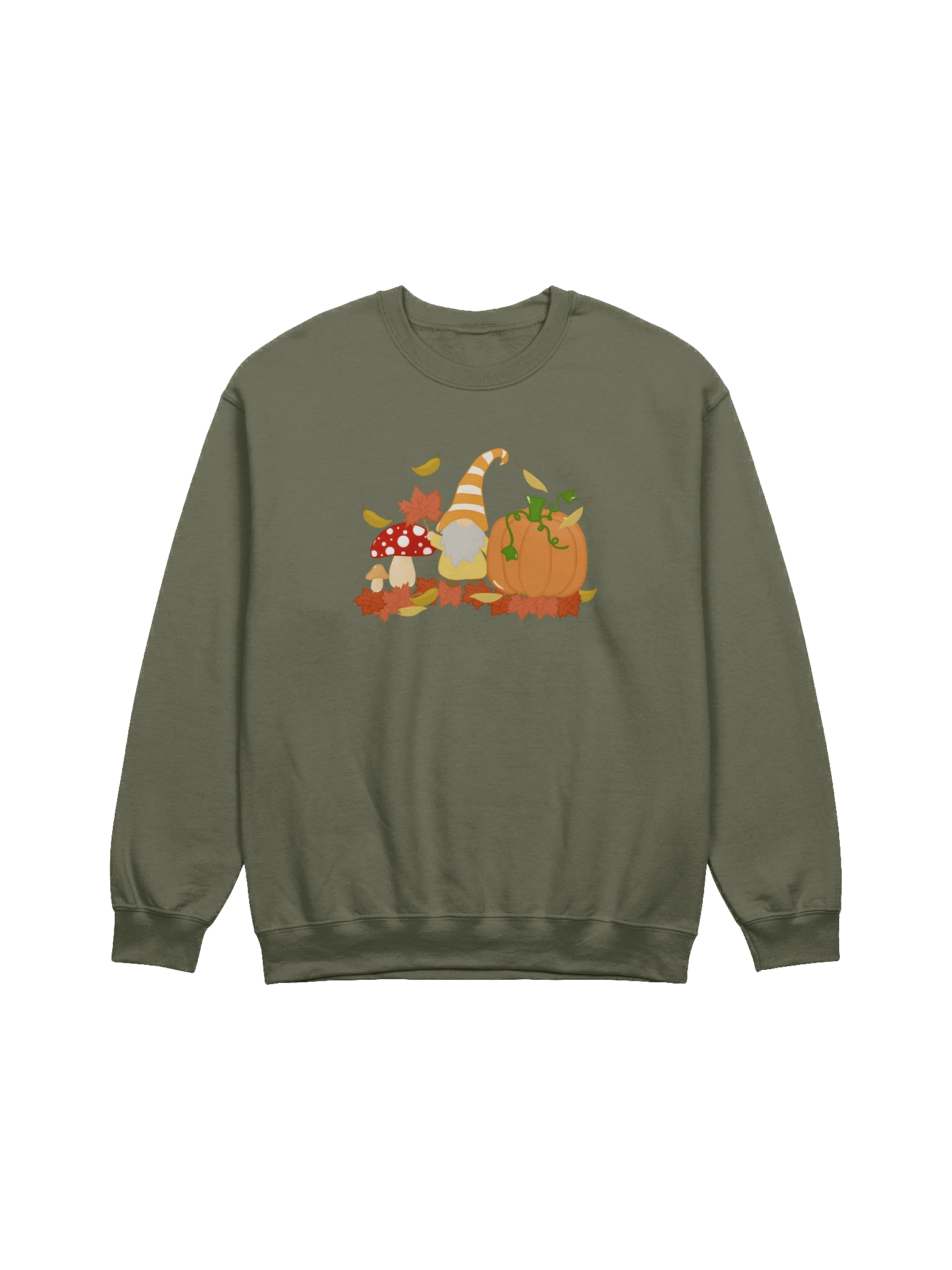 Fall with my Gnomies Design Crewneck Sweatshirt product image (2)