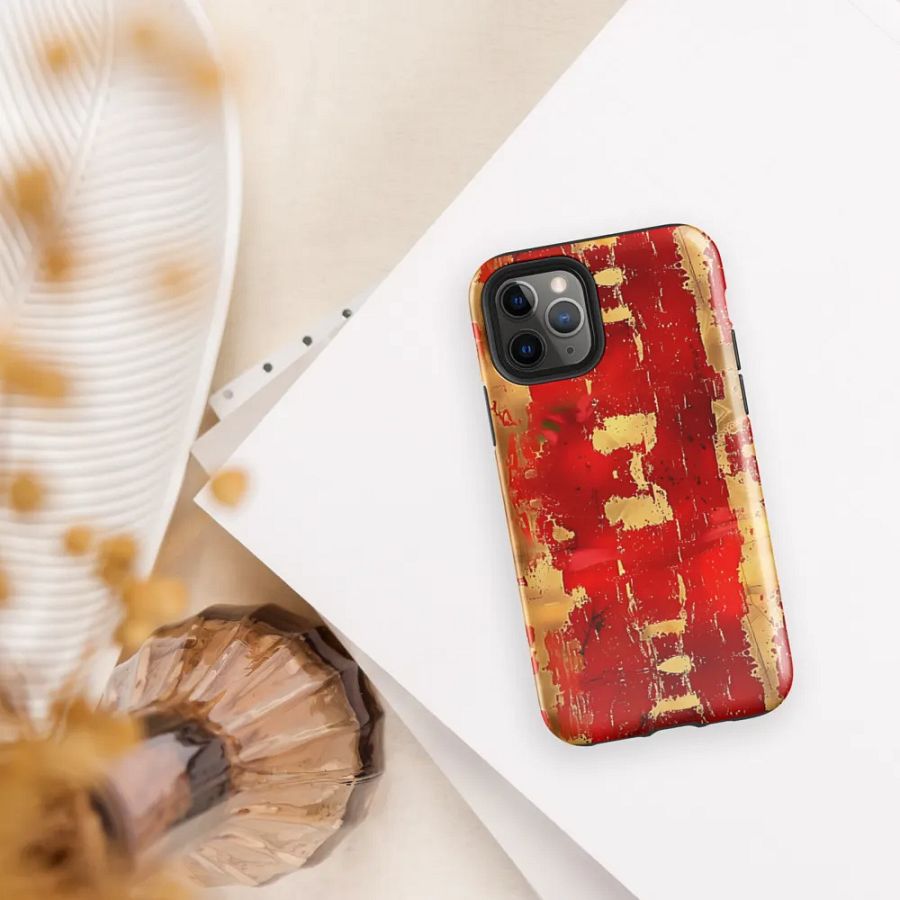 Ethereal Red and Gold Tough Case for iPhone® product image (30)