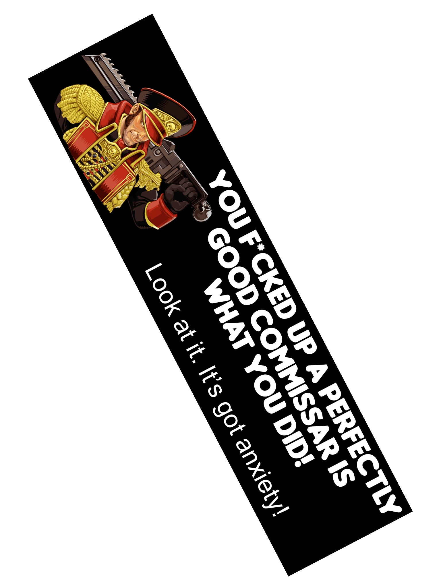 Anxiety Commissar Bumper Sticker product image (2)