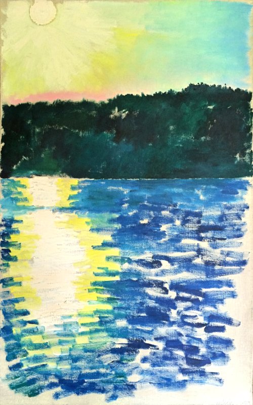 Sunset (1987) on canvas ("26 x 40") product image (1)
