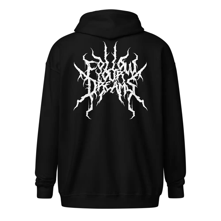 Metal Krewmate Zip Hoodie - Follow Your Dreams (White Logo) product image (2)