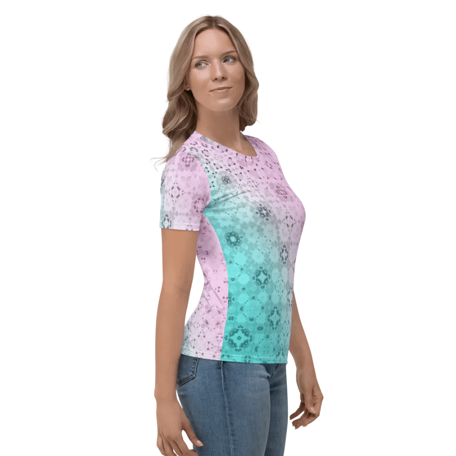 Symmetry in Bloom Women's Crew Neck T-Shirt product image (3)