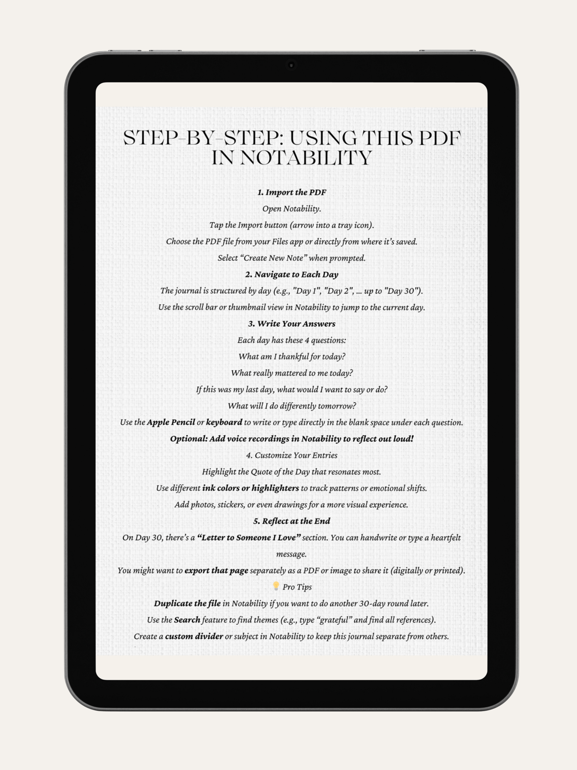 The Legacy Journal - A 30-Day Guided Practice for Living Fully Now product image (5)