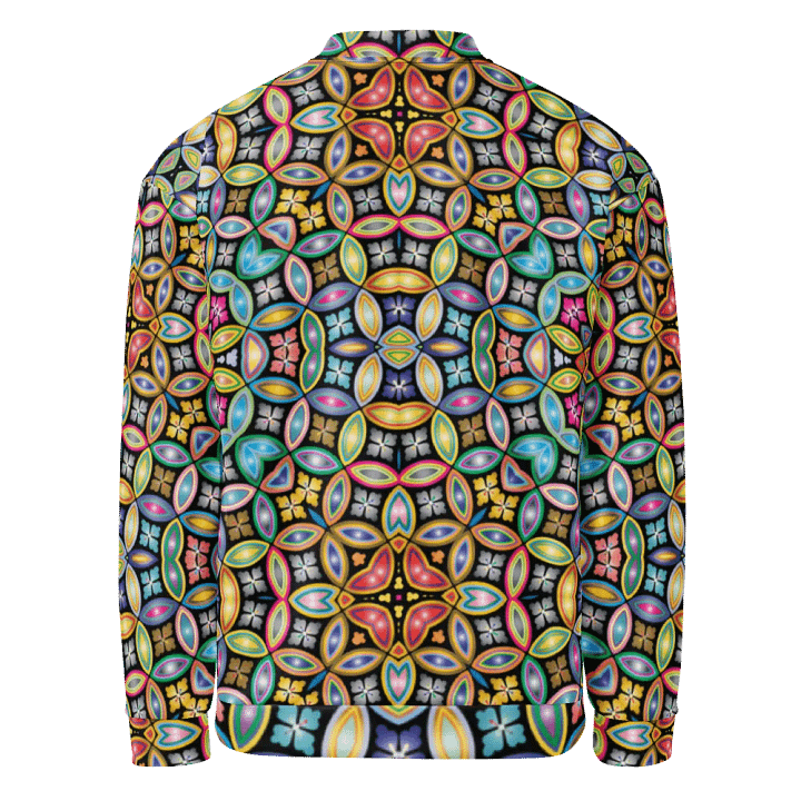Batik Kawung Blue Bomber Jacket product image (2)
