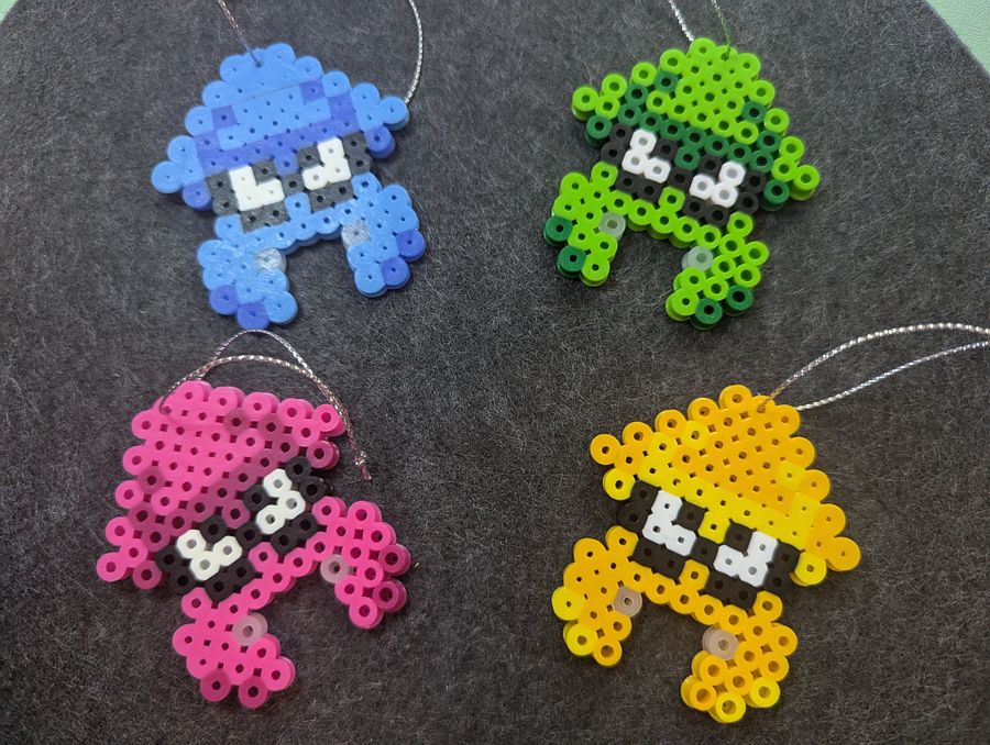 Paint Squid Ornaments Set of 4 product image (1)