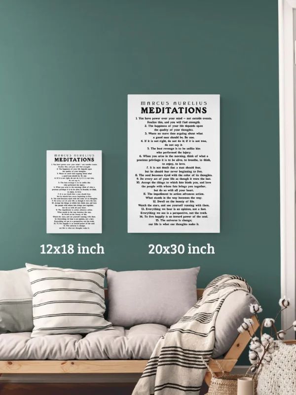 Marcus Aurelius Meditations Matte Paper Poster White product image (3)