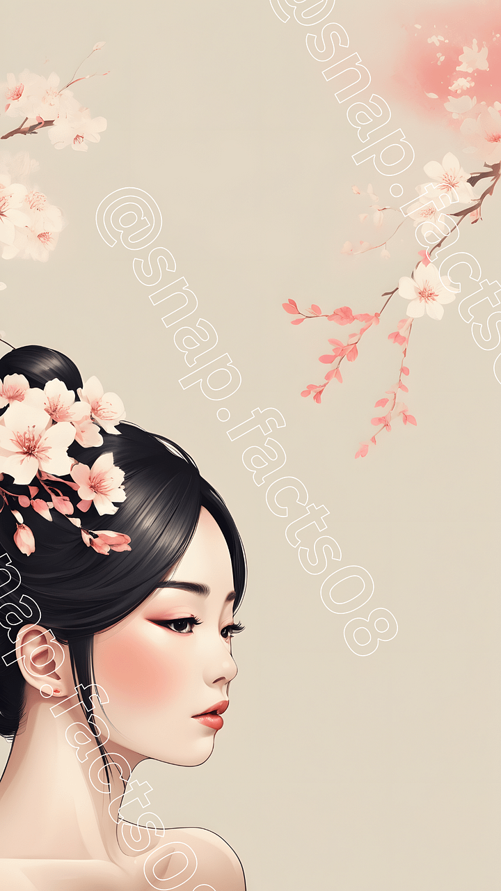 Gilded Dreams – Japanese-Inspired Digital Print product image (1)