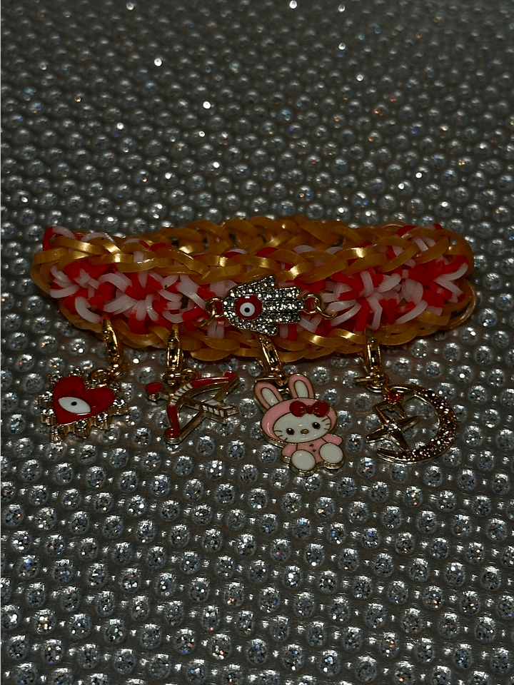 Shooting For The Stars Bunny Evil Eye Elastic Band Bracelet product image (2)