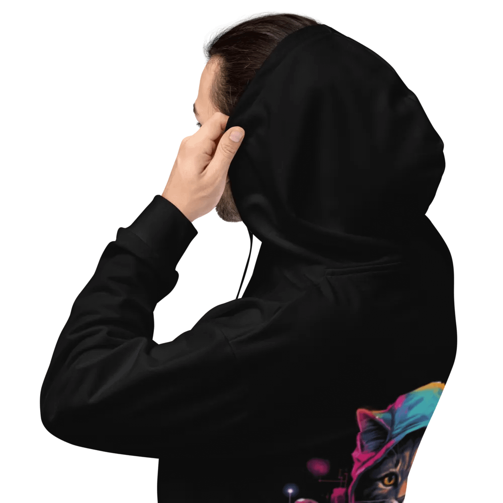 Unisex Cat Gamer Lovers Recycled Hoodie product image (3)