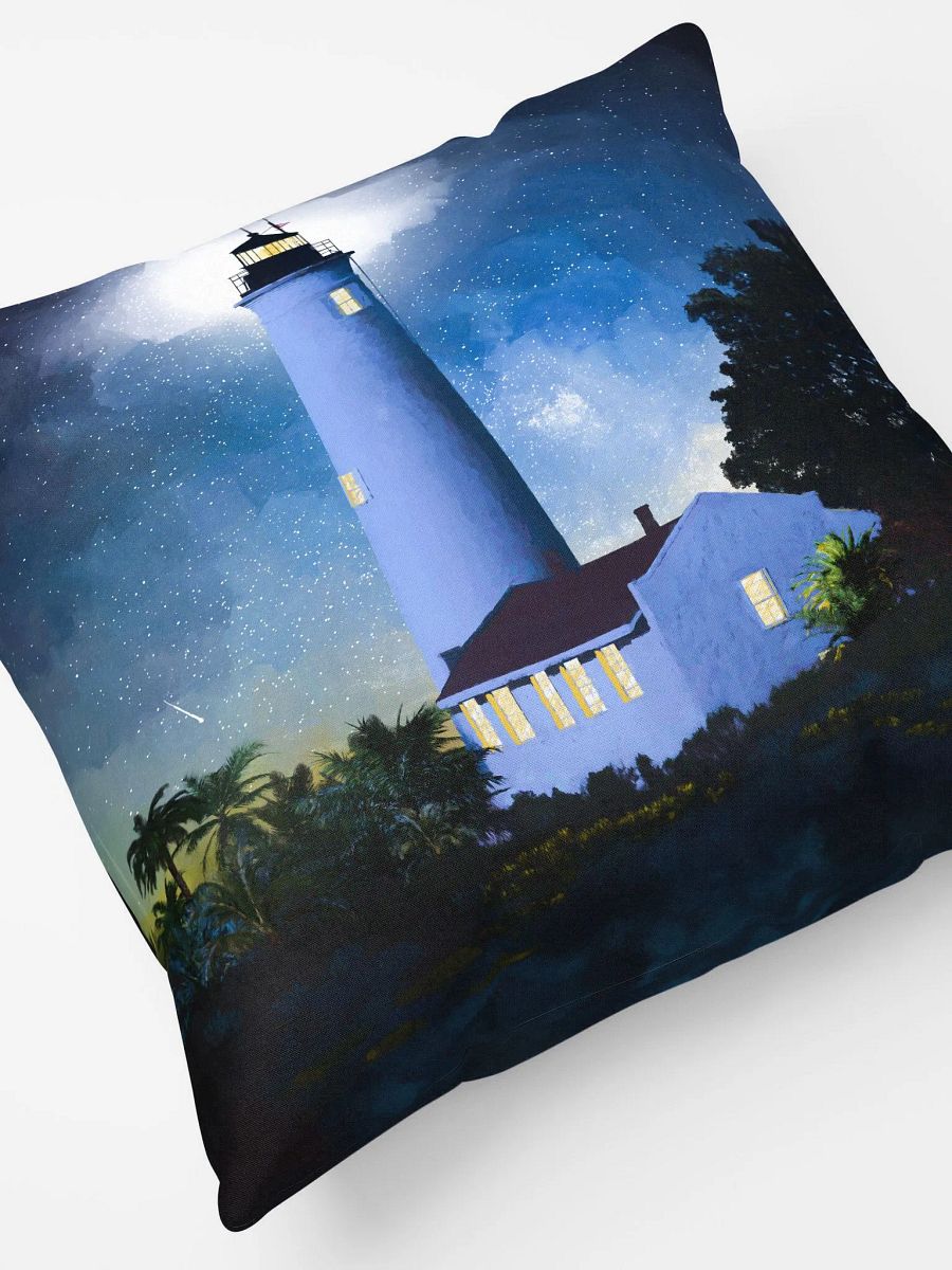 Historic St Marks Lighthouse – Florida Throw Pillow product image (5)