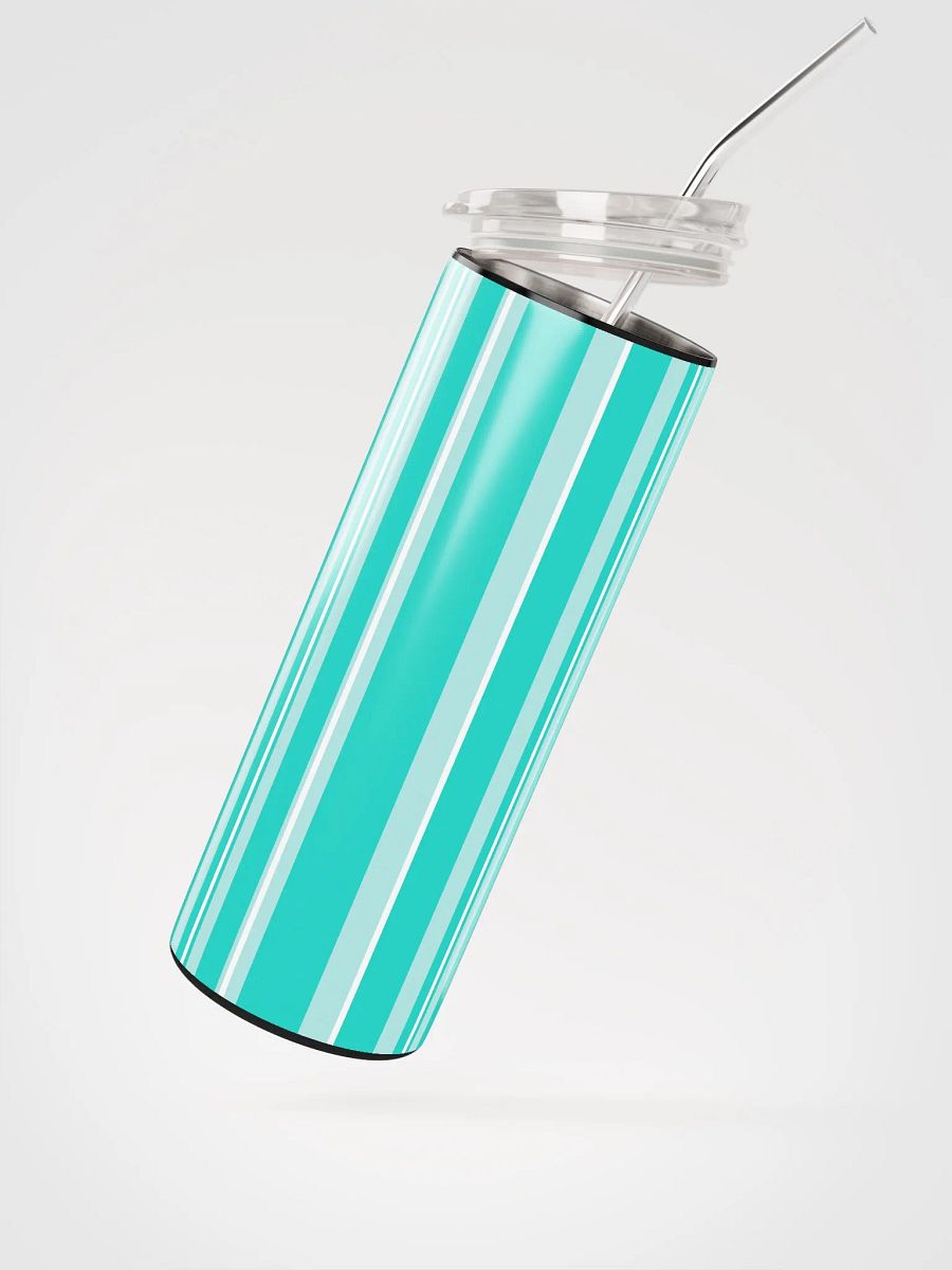 Party Time! Light Teal Stripes 20 oz Tumbler product image (3)