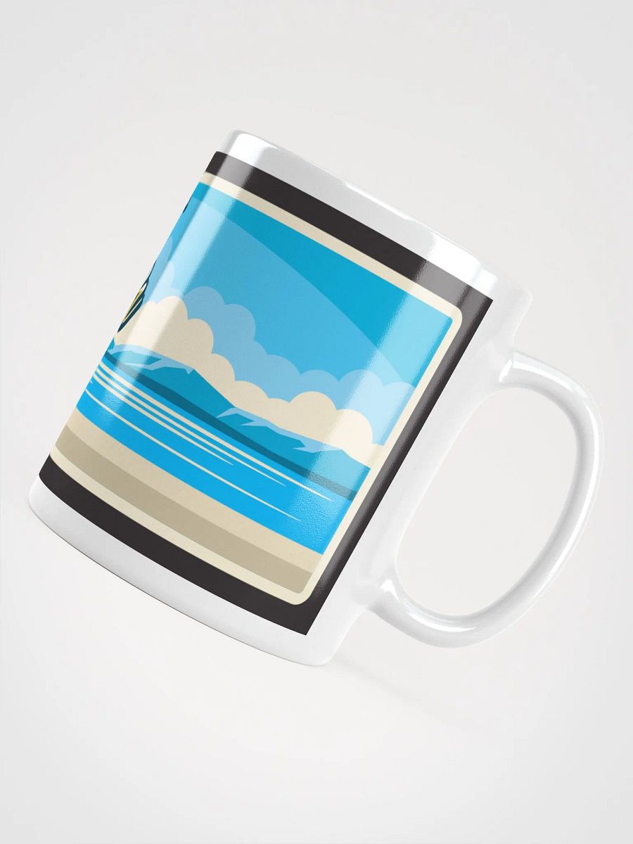 Burdur Cityscape Art Mug - Turkish Mountain and Lake View Design product image (12)