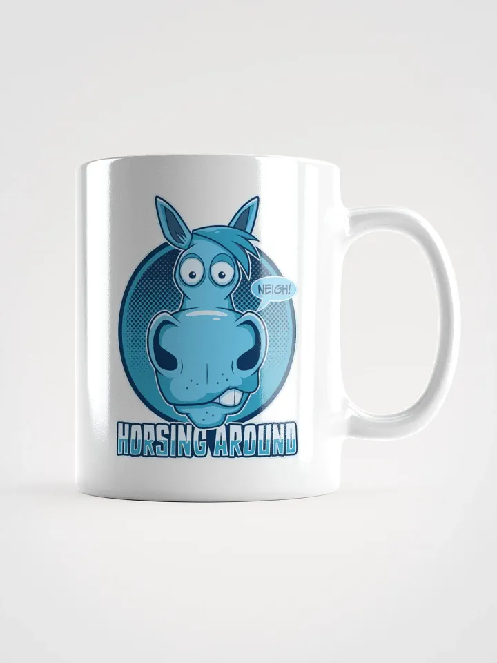 Funny Retro Horse Lover Coffee Mug – Horsing Around product image (1)