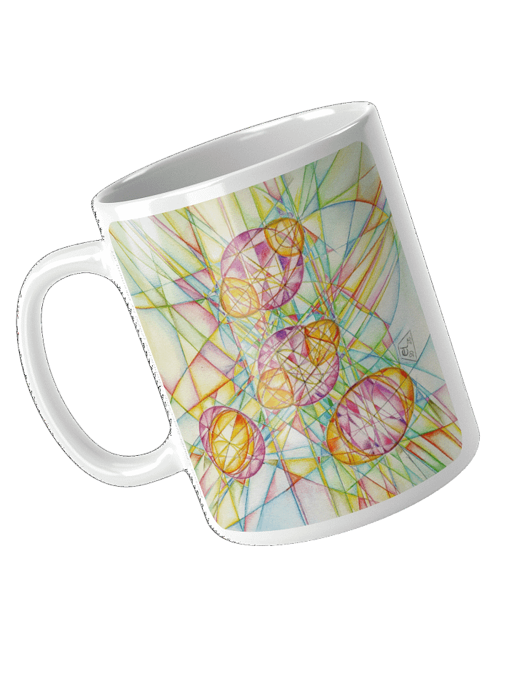 Poinsot's Paper Spaceship 3+4 - Gyroscope Physics Geometric Drawings Mug product image (1)