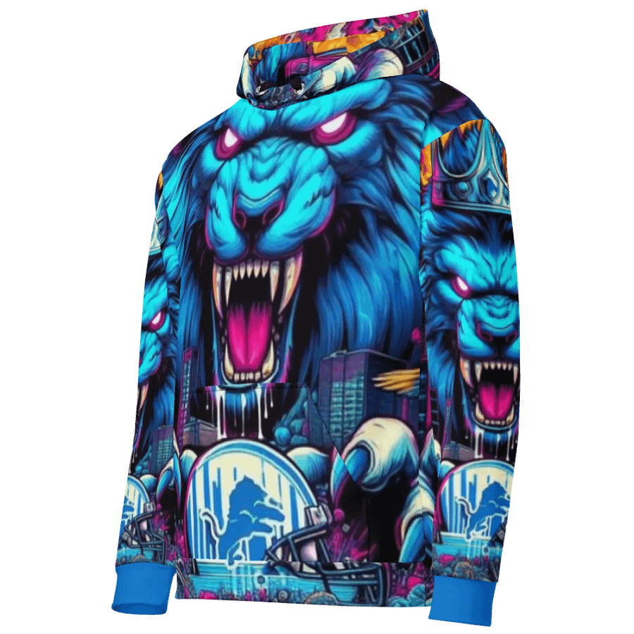 Roaring City Lion Unisex Hoodie product image (4)