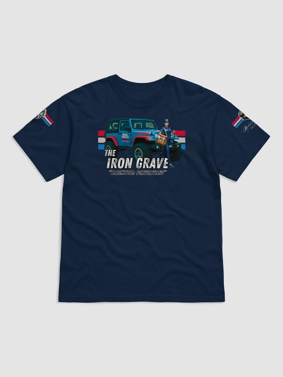 The Iron Grave - Blackwood Penitentiary - Post - White Logo T-Shirt product image (8)