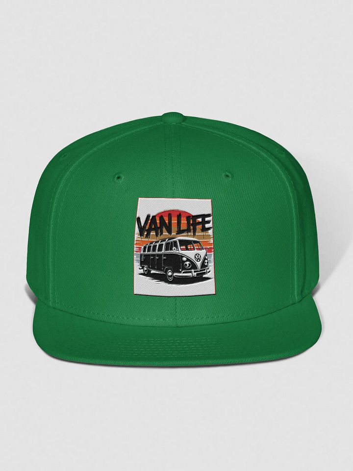 Green "Van Life" Snapback Cap product image (1)