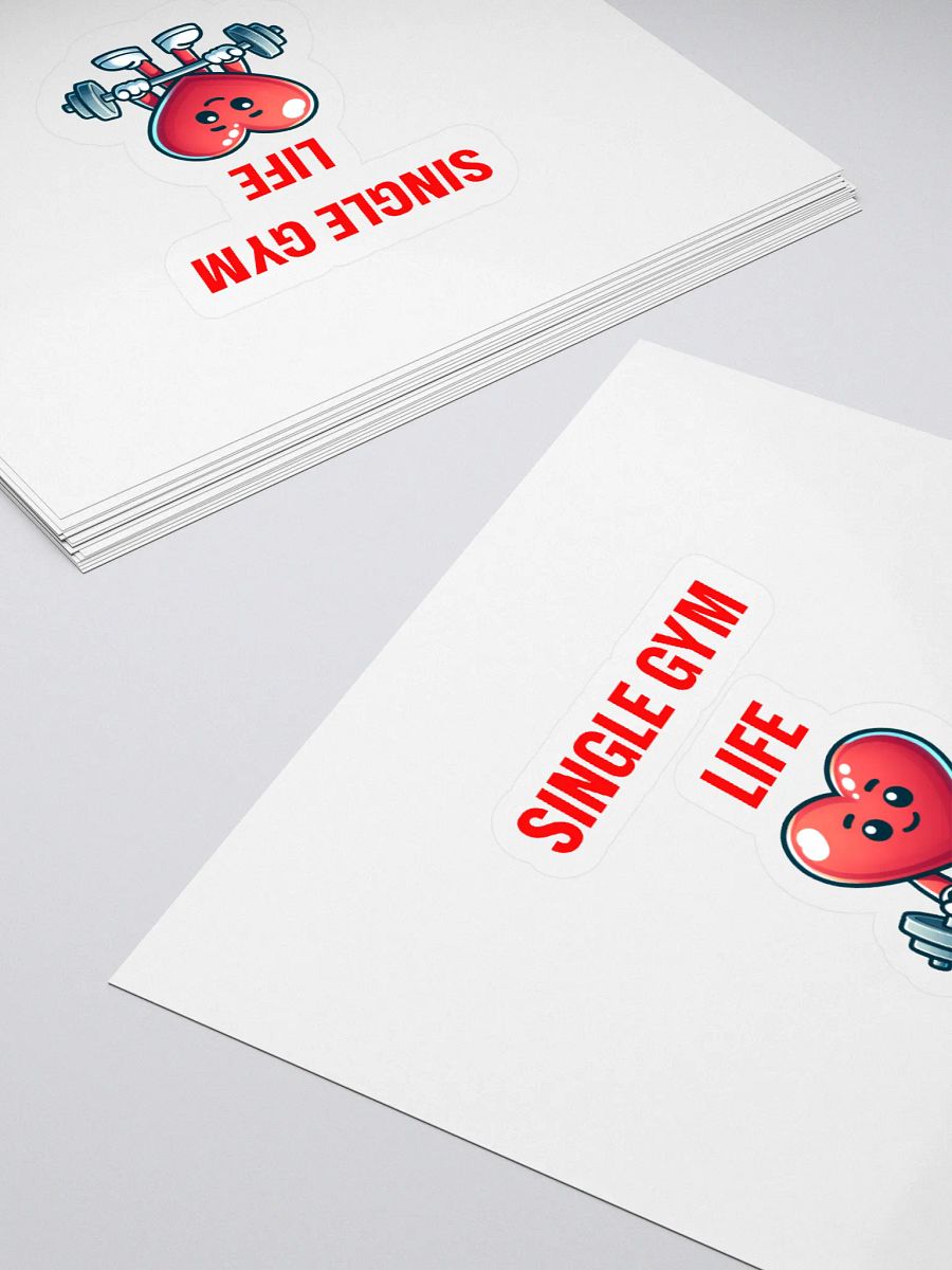 SINGLE GYM LIFE Heart Sticker product image (4)