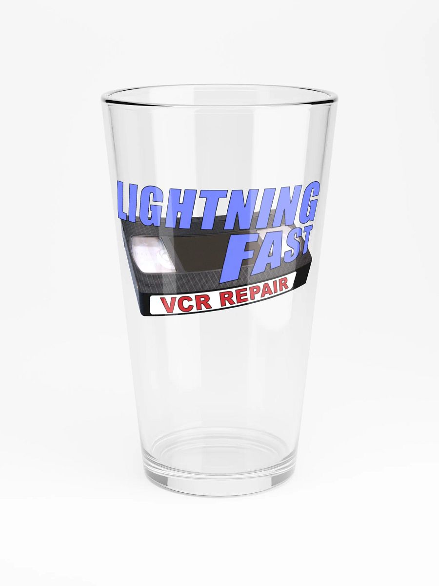 Lightning Fast VCR Repair Pint Glass product image (3)