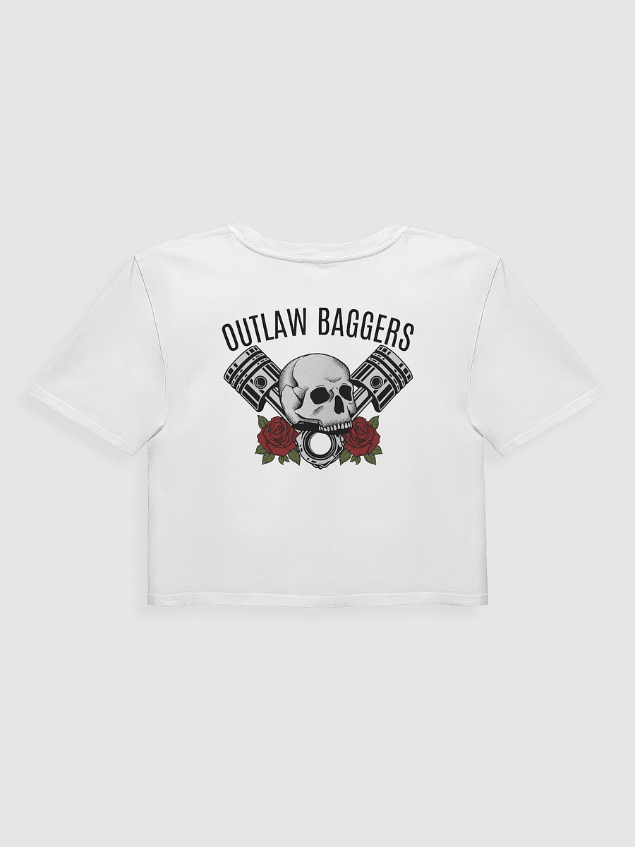 Outlaw Baggers Rose Crop Top Tee product image (2)