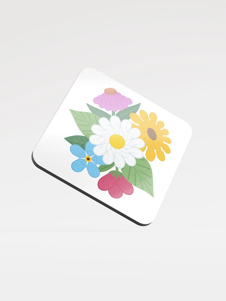 Floral Yarn Coaster - Knitting product image (1)