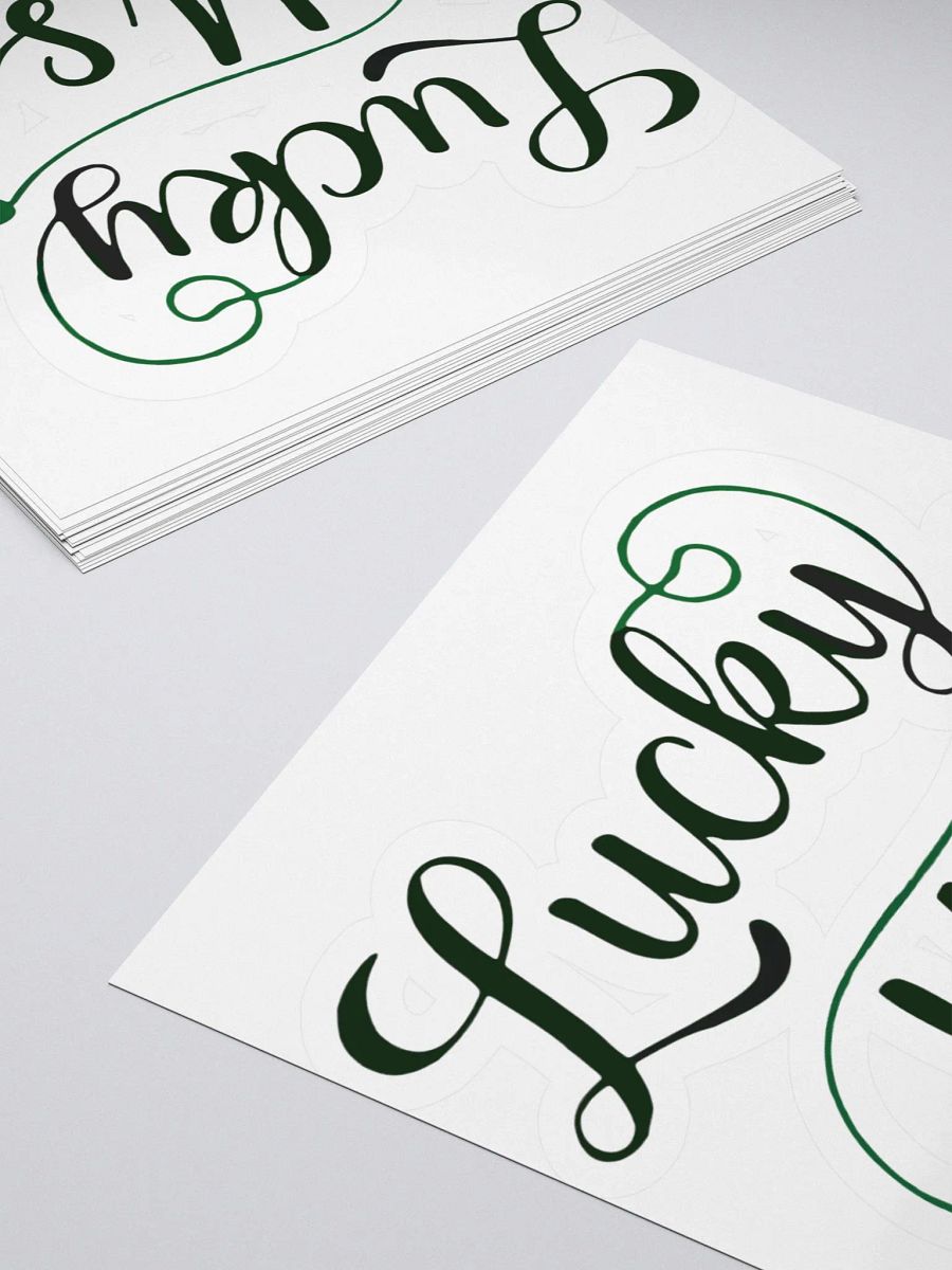 Lucky Us Shamrock St, Patrick's Day Kiss Cut Stickers product image (10)