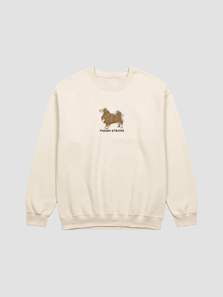 Finnish Strong Sweatshirt (Embroidered) of a Finnish Lapphund(Brown) product image (13)
