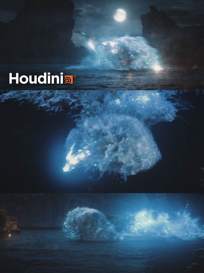 Houdini Dragon Fllip Fluid Template Project File (.Hip File)