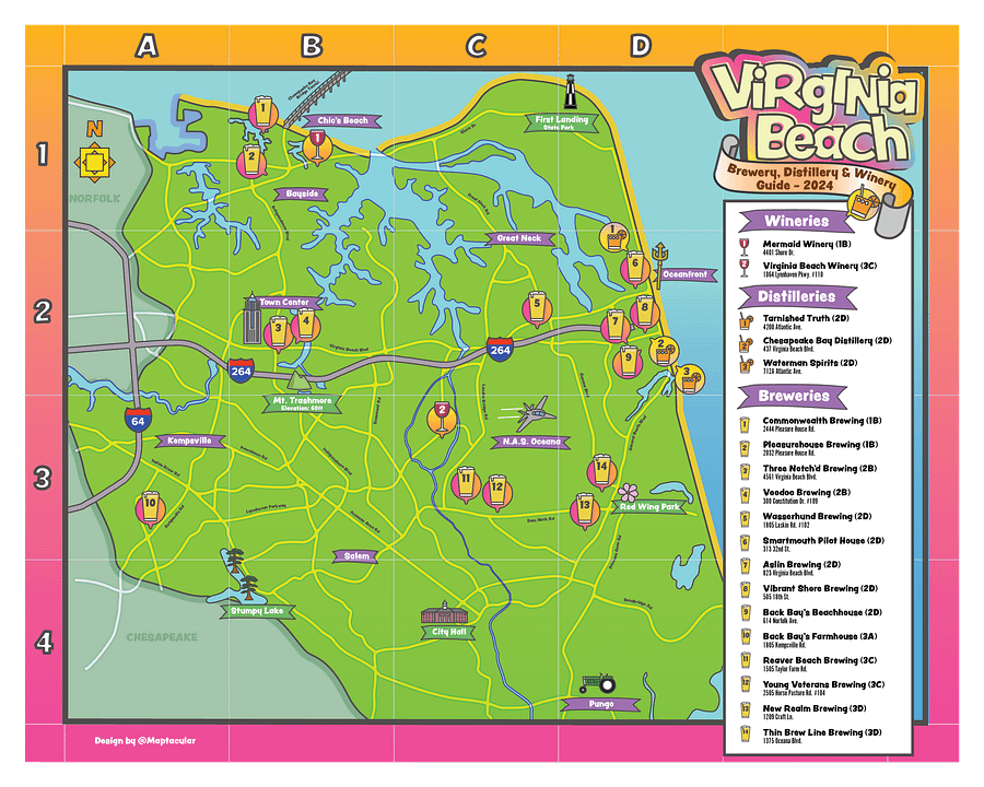 Hampton Roads Brewery Map Bundle - Digital Download product image (4)