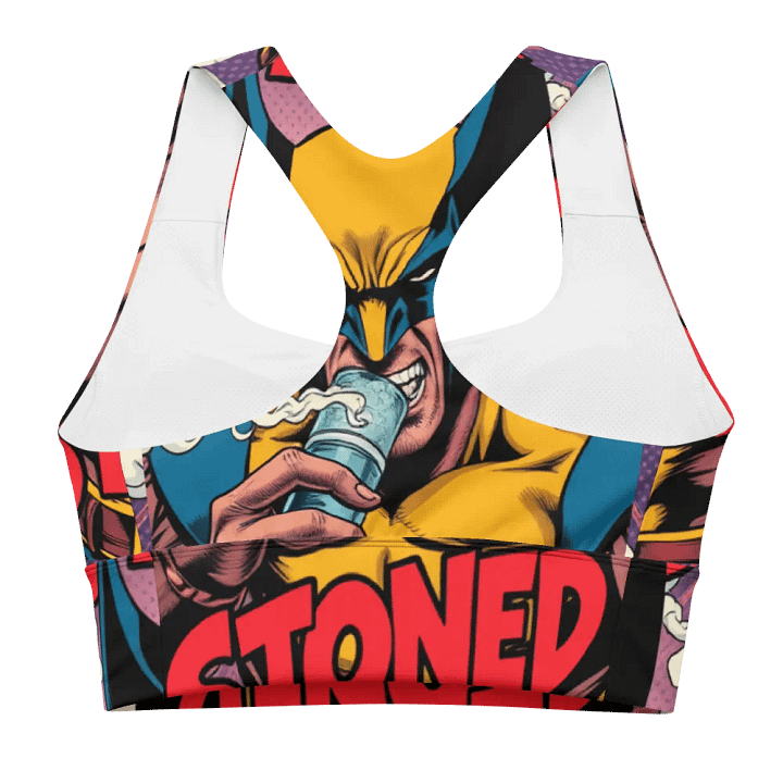 Comic Character Stoned All-Over Sports Bra product image (2)